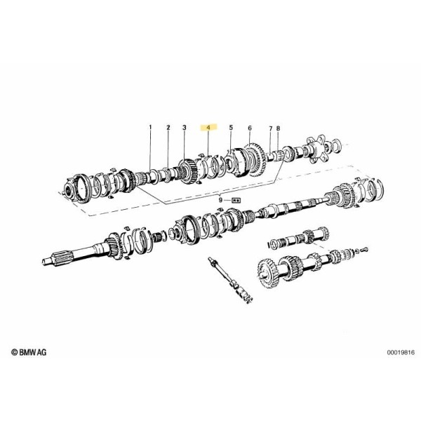 Sincronizzatore per cambio Getrag 235 BMW per 1°-2° e 3° marcia