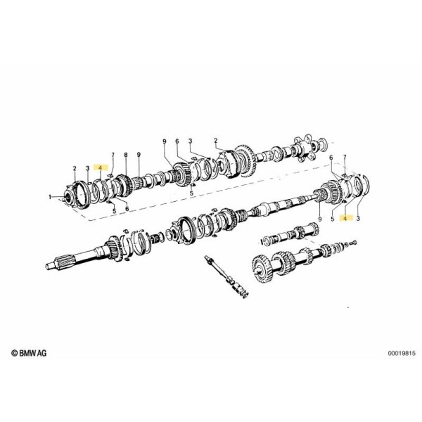 Getrag 235 BMW sincro ring for 1st - 2nd and 3rd gear