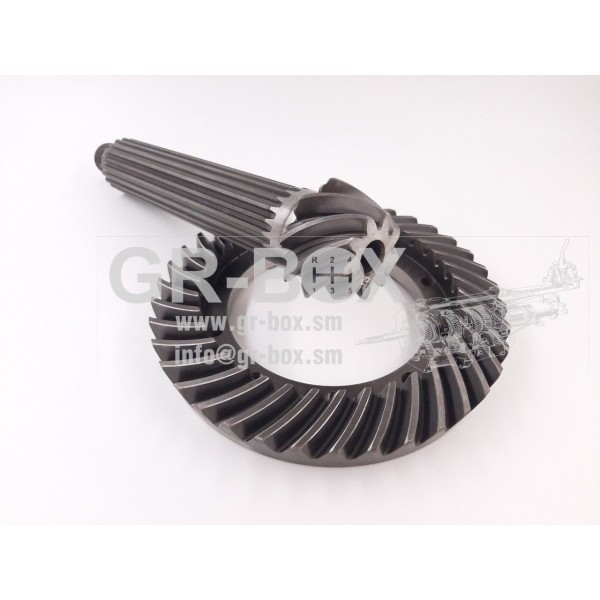 Crownwheel and pinion for ZF 5DS-25/2 gearbox