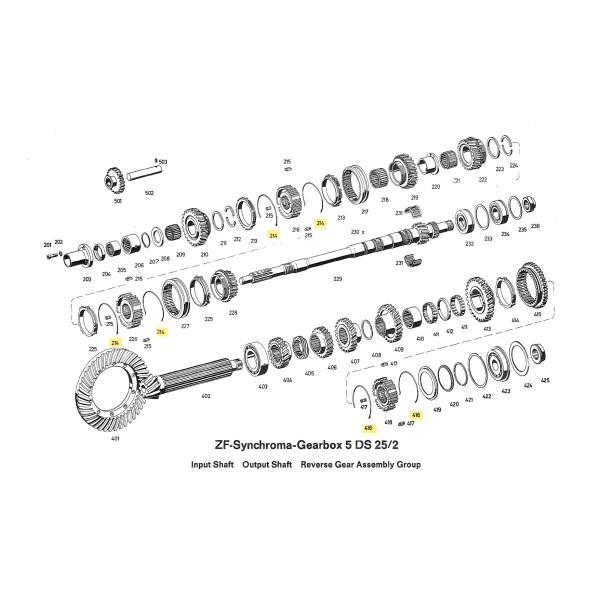 Selector wire spring for ZF 5DS-25/2 gearbox | GR-BOX