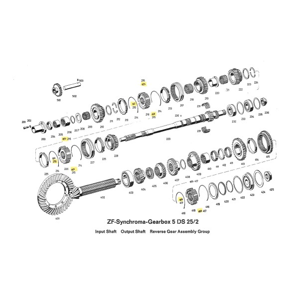 Blocchetto per selettore cambio ZF 5DS-25/2