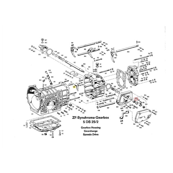 Reverse selector finger for ZF 5DS-25/2 gearbox
