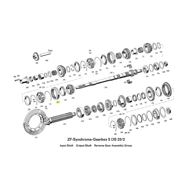 2nd/3rd selector outer ring for ZF 5DS-25/2 gearbox | GR-BOX
