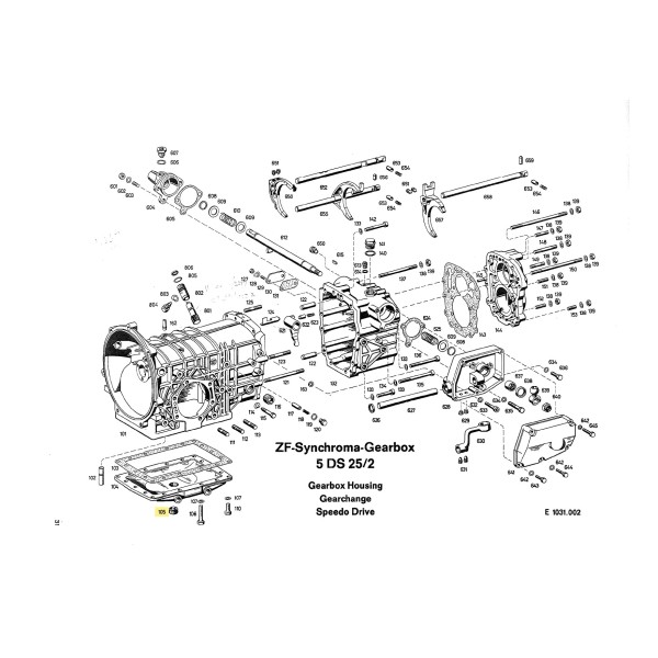 Tappo olio magnetico per cambio ZF 5DS-25/2