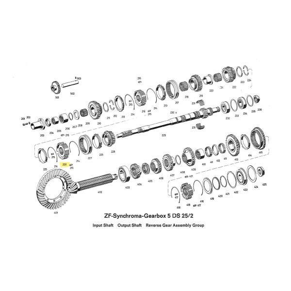 2nd/3rd synchrobody for ZF 5DS-25/2 gearbox