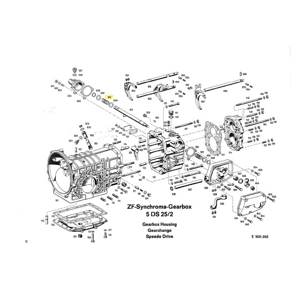Molla comando piccola per cambio ZF5DS-25/2